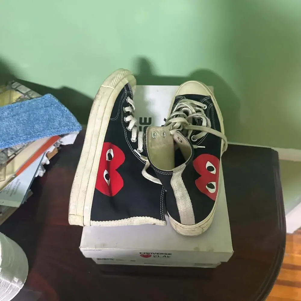 Converse x PLAY Comme des Garçons Chuck Taylor 70 Unisex Size Men 8.5 Women 10.5 - Picture 4 of 5